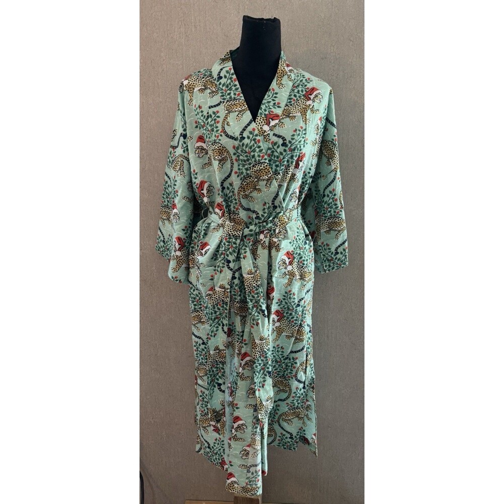 Printfresh Robe Holly Bagheera Organic Cotton Mint Green S/M